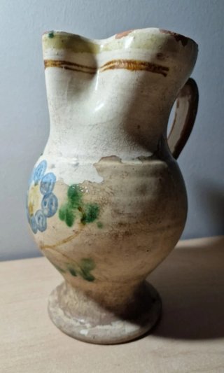 Brocca Maiolica Policroma 1800