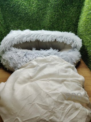 Cama para gatos felpudo