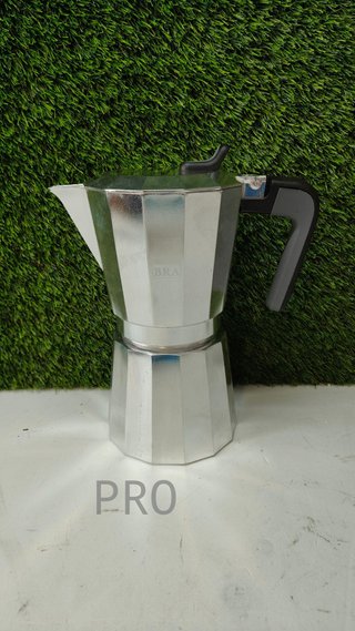 Cafetera italiana, Aluminio, Plata, 12 tazas