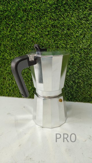 Cafetera italiana, Aluminio, Plata, 12 tazas