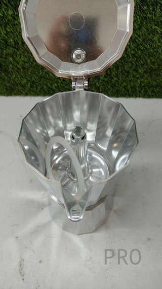 Cafetera italiana, Aluminio, Plata, 12 tazas