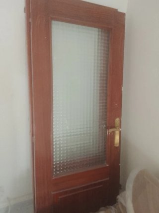 2 Puertas Madera con Cristal, 3 puertas para sala