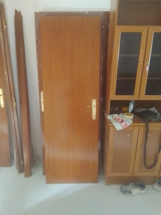 2 Puertas Madera con Cristal, 3 puertas para sala