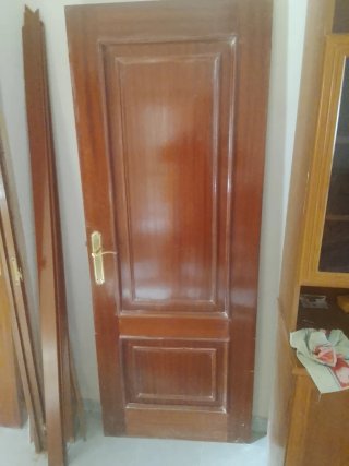 2 Puertas Madera con Cristal, 3 puertas para sala