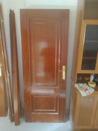 2 Puertas Madera con Cristal, 3 puertas para sala