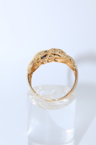 J-0895 Anillo Trenzado Oro 18K