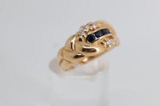 J-0895 Anillo Trenzado Oro 18K