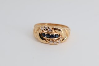 J-0895 Anillo Trenzado Oro 18K