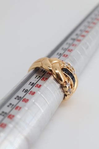J-0895 Anillo Trenzado Oro 18K