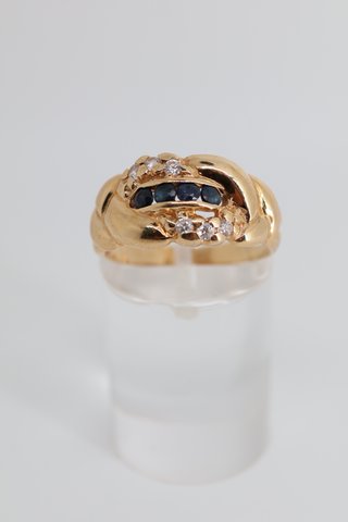 J-0895 Anillo Trenzado Oro 18K