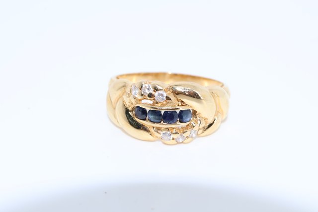 J-0895 Anillo Trenzado Oro 18K