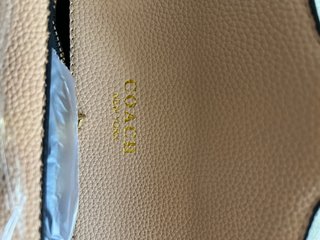 Borsa Coach Beige con logo dorato