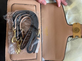 Borsa Coach Beige con logo dorato