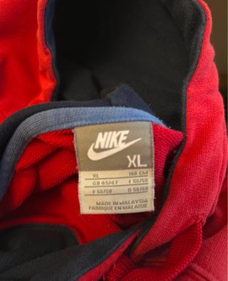 Felpa Nike Cortez 1972 Taglia XL Rossa e Blu