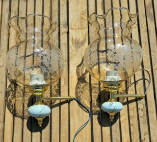 Apliques de cristal y cerámica