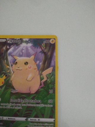 Carta Pokémon Pikachu Básico 005/025