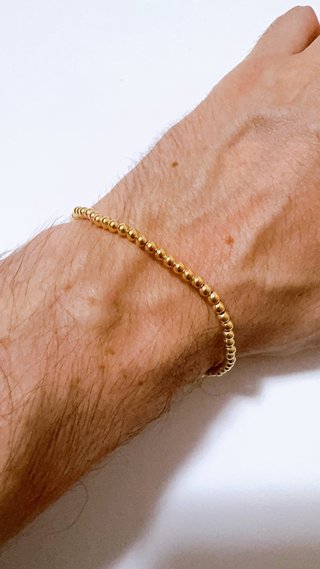 Bracciale a sfere in oro giallo 18kt 750