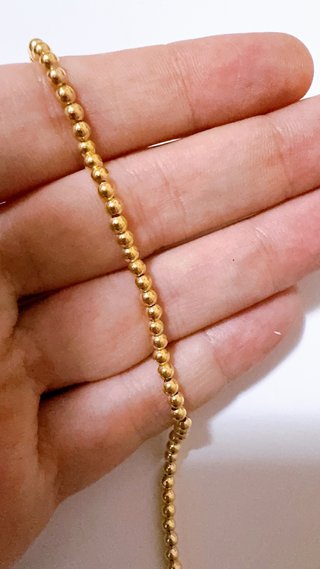 Bracciale a sfere in oro giallo 18kt 750
