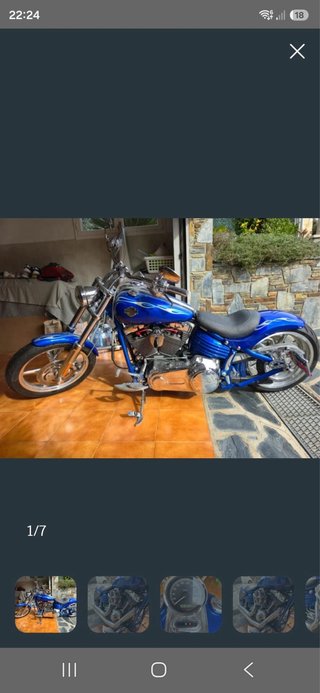 Harley Davidson Rocker C Azul