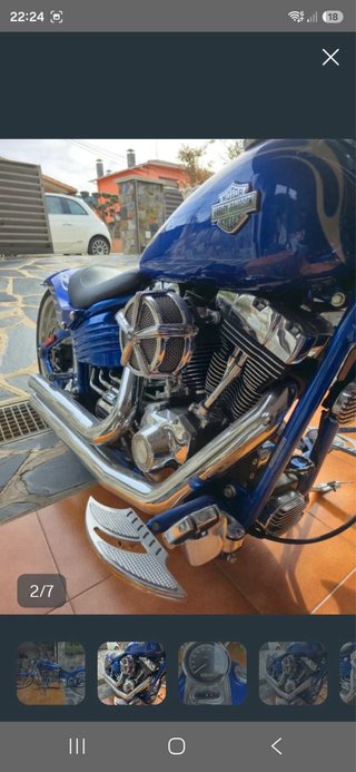 Harley Davidson Rocker C Azul