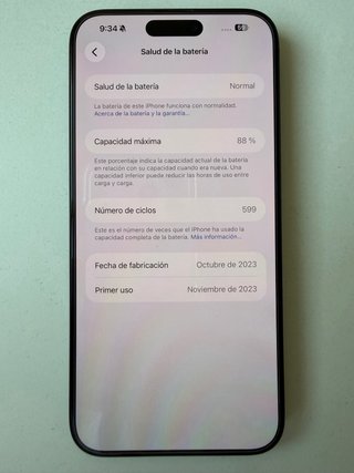 iPhone 15 Pro Max 256GB Negro Titanio