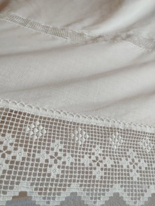 5m Visillo beige Encaje