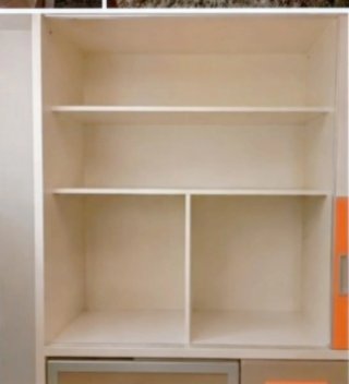 Mueble Cama Abatible Naranja y Gris