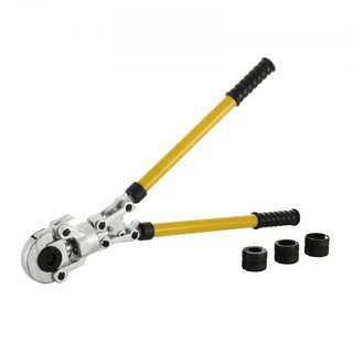 Kit de Prensa de Crimpado de Tubos con Alicates de Mano y 6 Piezas Herramienta PEX Presser ø16 - 32 mm para Tubos Compuestos Pex-Al-Pex de Aluminio