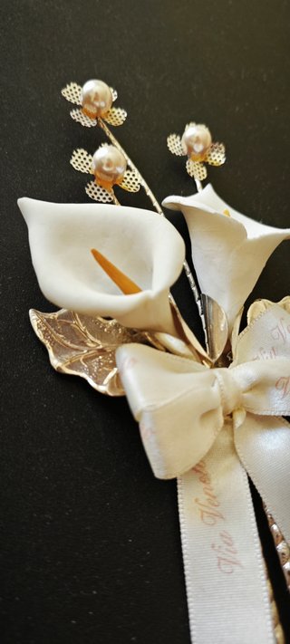 Decorazione Calla Via Veneto Argento Vintage