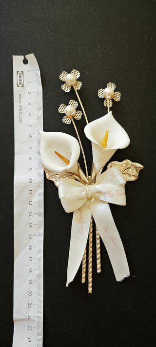 Decorazione Calla Via Veneto Argento Vintage