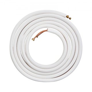 Set di tubi Mini Split da 7620 mm, tubi in rame da 6,4 e 9,5 OD e isolamento a triplo strato, per impianti di climatizzazione o pompe di calore e HVAC con ricchi accessori