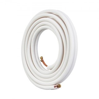 Set di tubi Mini Split da 7620 mm, tubi in rame da 6,4 e 9,5 OD e isolamento a triplo strato, per impianti di climatizzazione o pompe di calore e HVAC con ricchi accessori