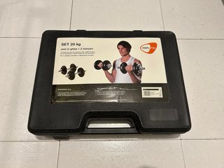 Set de mancuernas ajustables (20 kg)