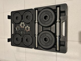 Set de mancuernas ajustables (20 kg)