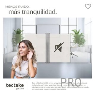 Tessuto doppio laterale in alluminio estensibile, opaco, resistente alle intemperie 200 x 600 cm