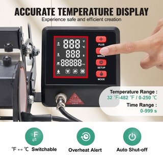 Máquina de Prensa de Calor para Tumbler, Prensa de Taza de 11-30oz, Calienta Rápido y Uniformemente, Prensa de Tumbler con Papel de Sublimación, Cinta y Guantes, Configuración de Temperatura y Tie...