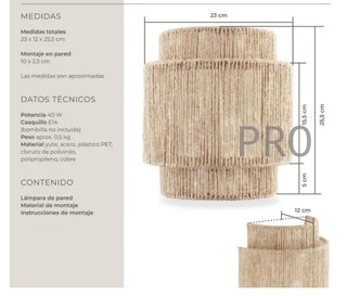 Applique da parete LIGNEA LUX