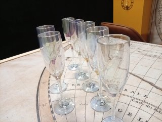 Set 7 copas de cristal