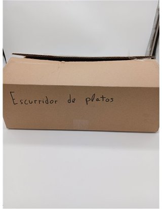 Kit Escurridor de Platos y Vasos de Acero con Bandeja Recoge Aguas para Mueble de Cocina - Ancho 465 mm