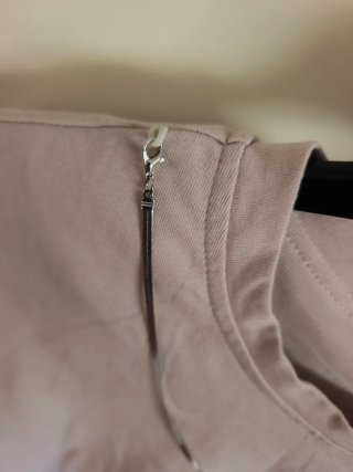 Maglietta corta beige con elastico