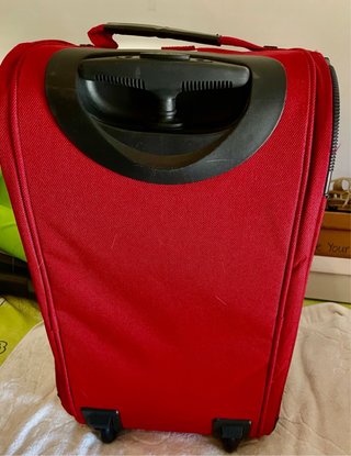 Borsone /Trolley da viaggio rosso.