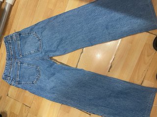 Pantalón Zara Mujer Azul Ancho