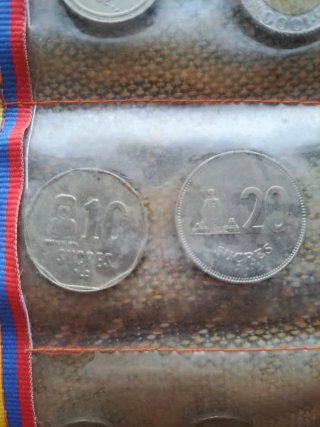 Monedas antiguas Ecuador