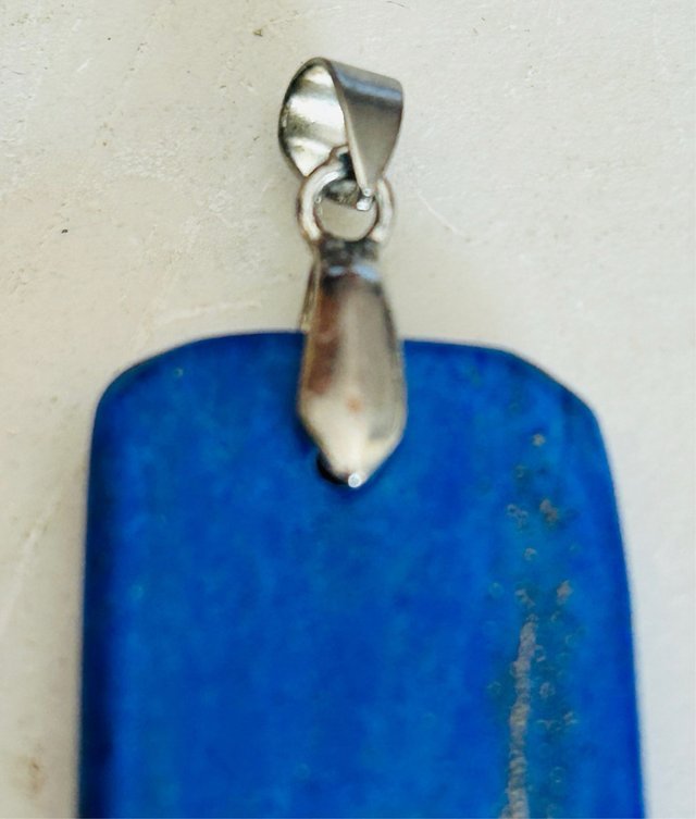 Colgante Mineral Natural Azul