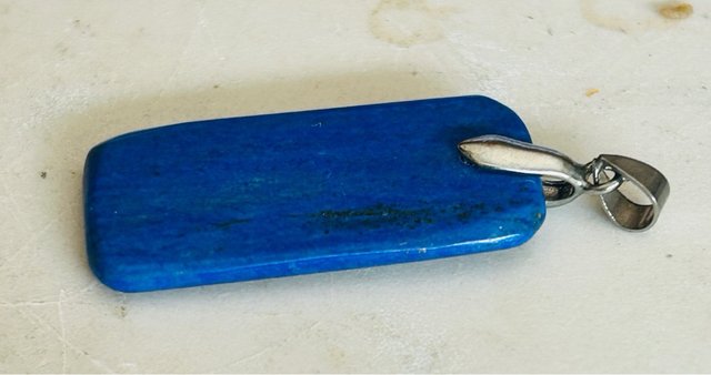 Colgante Mineral Natural Azul