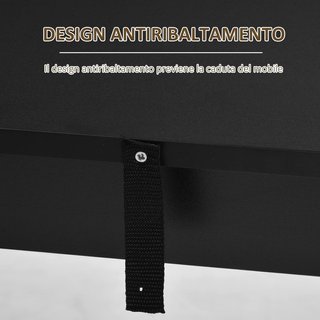 Barra de Cocina Mesa Alta Con 3 Estantes de Madera, Decoración Moderna Casa y Bar, 112X57X106Cm, Negro