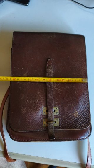 Bolso piel marrón estilo vintage Cracovia