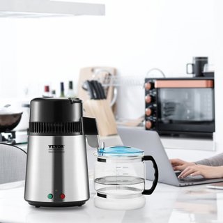 Máquina Purificadora de Agua Destilada de 4L de Encimera con Interior de Acero Inoxidable