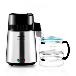 Máquina Purificadora de Agua Destilada de 4L de Encimera con Interior de Acero Inoxidable