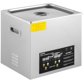Limpiador Ultrasónico Mejorado de 10L (Calentador de 400W, Ultrasónico de 240W) Limpiador Ultrasónico Digital Profesional de Laboratorio con Temporizador de Calentador para Limpieza de Piezas e In...